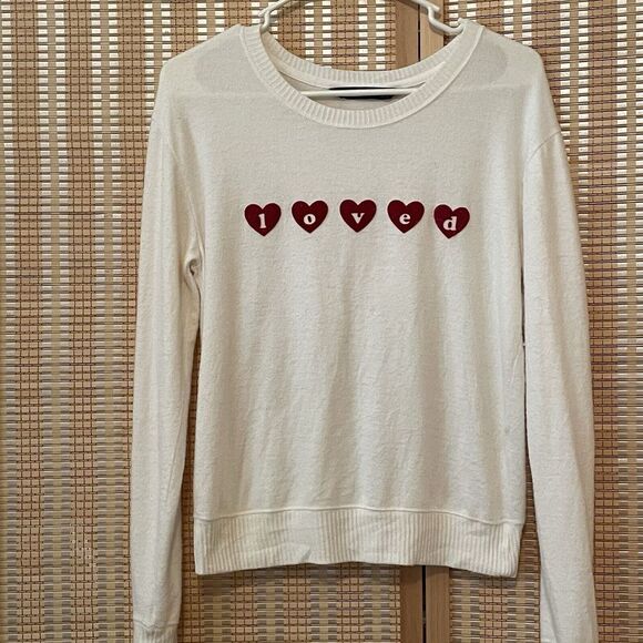 Abercrombie & Fitch Tops - Abercrombie‎ & Fitch Loved  cream pullover sweatshirt women's size XS